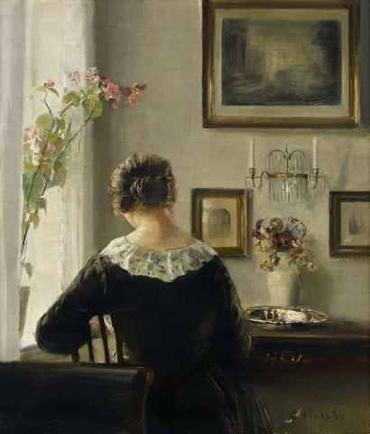 Woman Reading By The Window