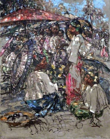 Auf dem burmesischen Markt 1922-27
