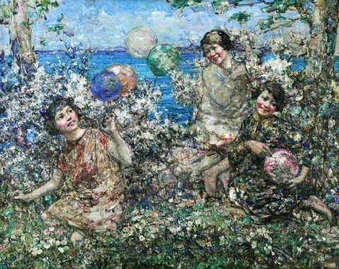 Globos y flores Brighouse Bay 1897-1933