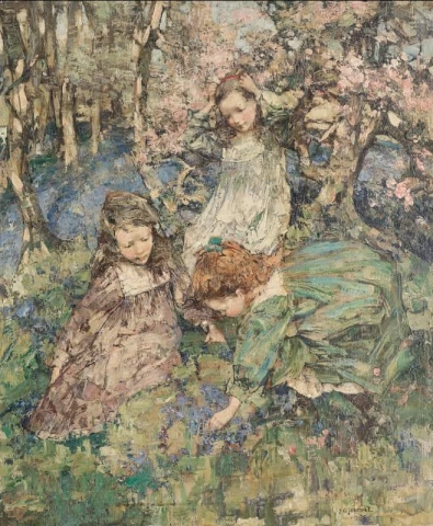 Glockenblumenpflücken 1900