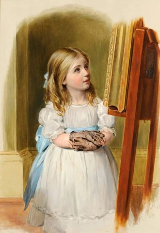 Porträtt av Lilian Brunel James 1878