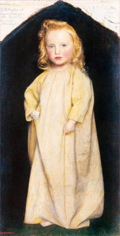 어린 시절의 에드워드 로버트 휴즈(1853-54년)