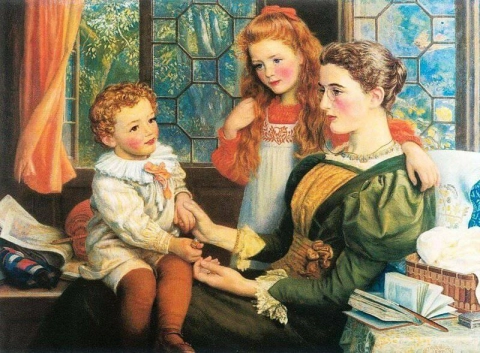 诺曼·希尔夫人和她的孩子们 1897