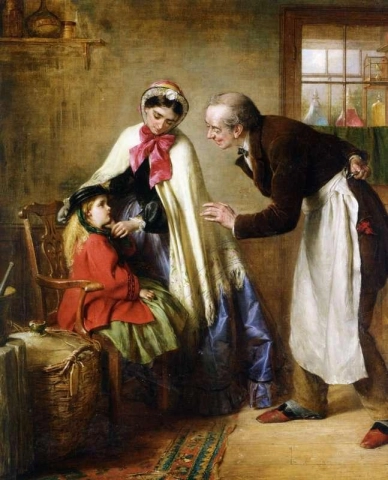 Et første besøk hos tannlegen 1866