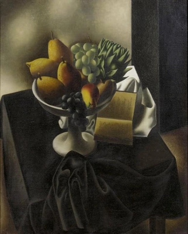 Компотье - Натюрморт с вазой с фруктами 1932 г.