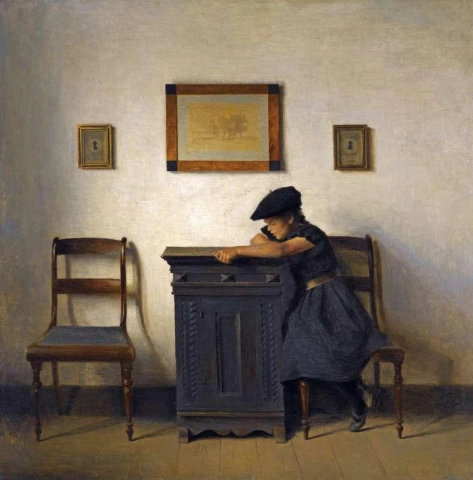 Young Girl In An Interior