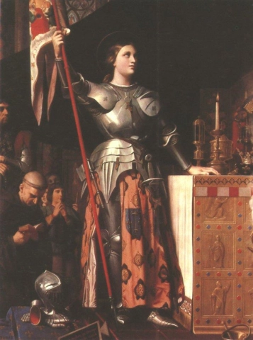 랭스에서 샤를 7세의 대관식에 참석한 잉그르 자드 잔다르크