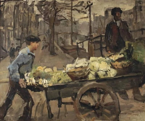 A Vegetable Seller On The Brouwersgracht Amsterdam