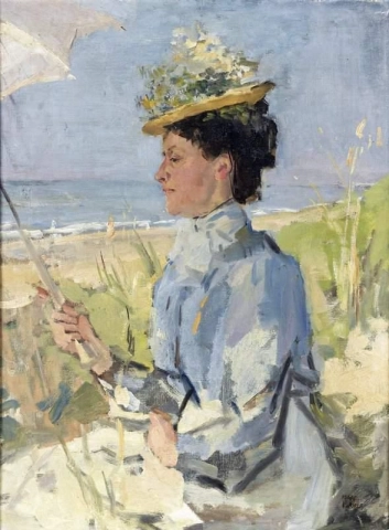 At The Beach - Portrait Of Martha Salomon