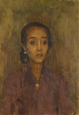 Porträtt Av En Javanesisk Kvinna