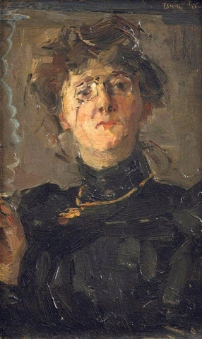 艺术家 Therese Van Duyll-schwartze 的肖像，约 1895 年