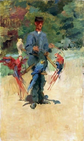 L'Uomo Pappagallo. La guardia Ponsen allo zoo dell'Aia 1917