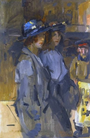 Duas garotas cockney, por volta de 1920