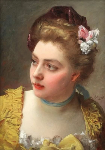 Bust Length Portrait Of A Lady