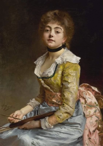 Porträtt av en konstnär 1886