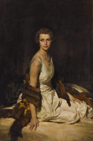 Porträtt av Hon. Fru. Michael Mason 1930