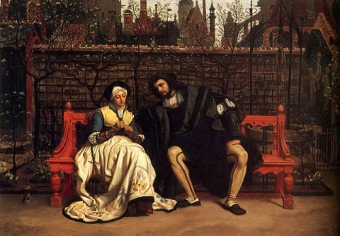 Faust und Margarete im Garten