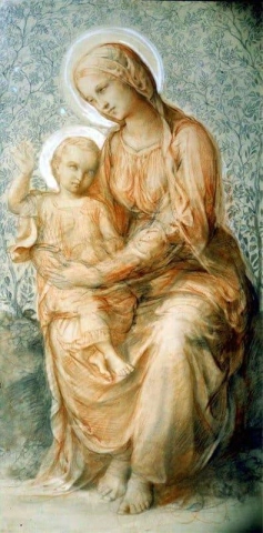 处女与孩子约 1848-50