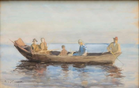 Pescadores na Lapônia