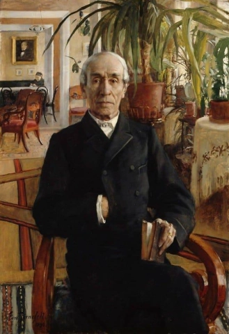 Portret van baron Johan Philip Palmen, vice-kanselier van de universiteit