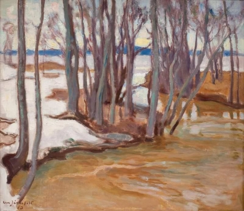 Kevättulva Tuusulanjärvellä 1913