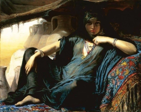 Египетский продавец горшков возле Гизы, 1876-78 гг.