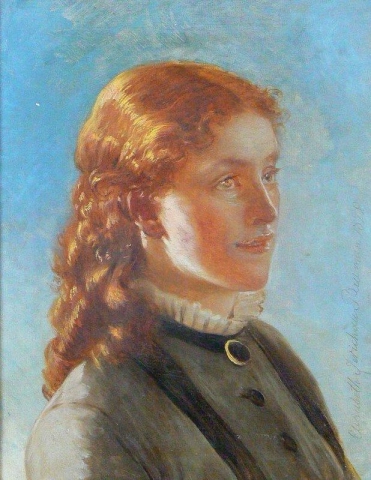Portrett Av En Ung Kvinne
