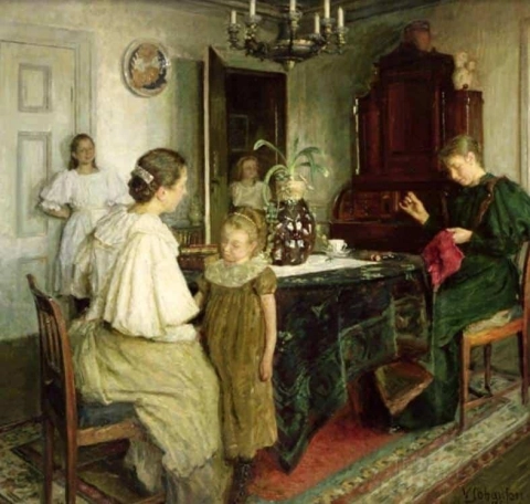 Die Familie des Künstlers 1895
