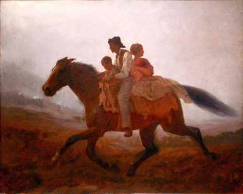 자유를 위한 여정 - 도망자 노예, 1862년경