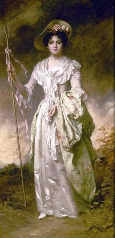 Shepherdess With Her Crook 1901