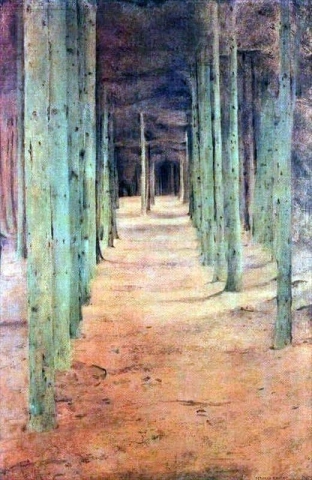 På Fosset. Under grantrærne 1894