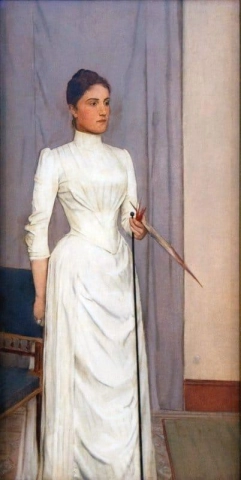 Porträtt av Madeline Mabille 1888