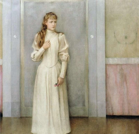 Posthumt portrett av Marguerite Landuyt 1892