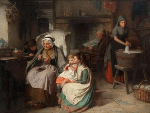 The Sewing Lesson 1872