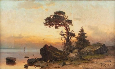 Auringonlasku 1884