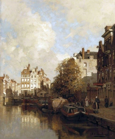Un canale a Rotterdam