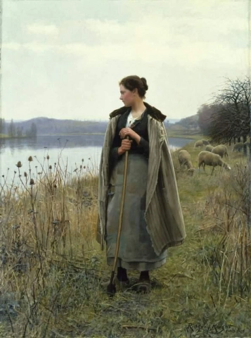 The Shepherdess Of Rolleboise 1896