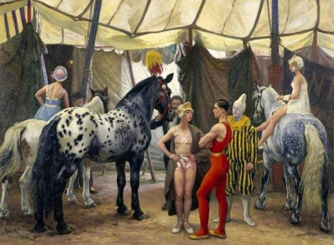 Matinê de circo por volta de 1938