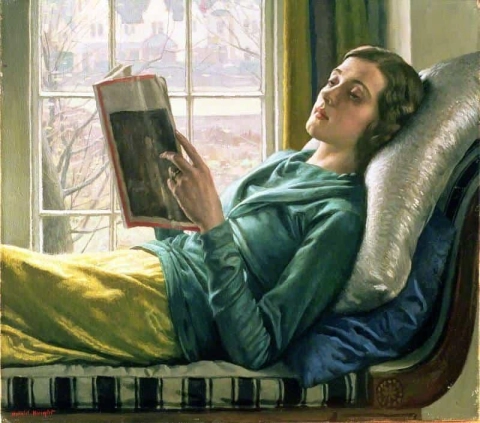 Meisje leest 1932