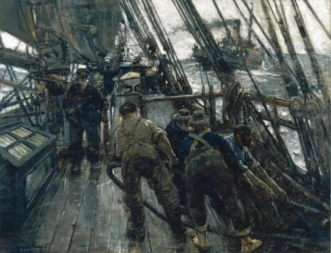 Het oogsten van de zee 1900
