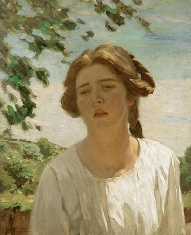 Portret Van Een Meisje Uit Cornwall