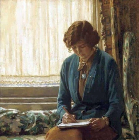 Portrait Of Lady Laura Knight Sketching
