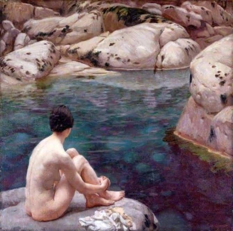 Het zwembad ca. 1916