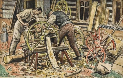 Carpinteiros de rodas Tchecoslováquia 1924