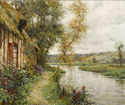 Un cottage in riva al fiume Normandia