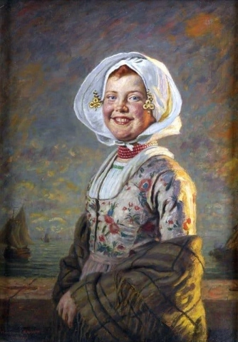 Retrato de una niña campesina