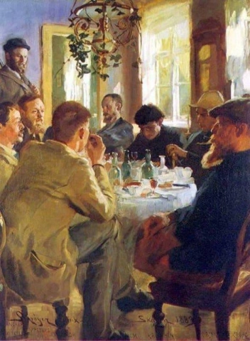 1883年スカーゲンでのアーティストの昼食会