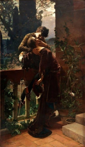 Romeo und Julia auf dem Balkon