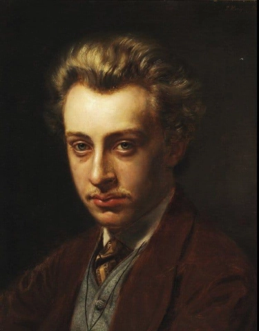 Portret van de schilder Frans Schwartz 1869