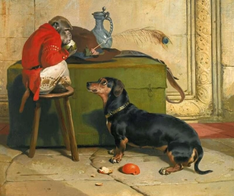 Ziva 一只獾狗，属于萨克森-科堡-哥达世袭亲王，1842 年